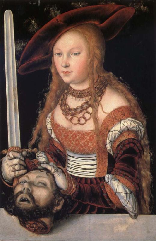Lucas Cranach the Elder Fudith with the head of Holofernes oil painting picture
